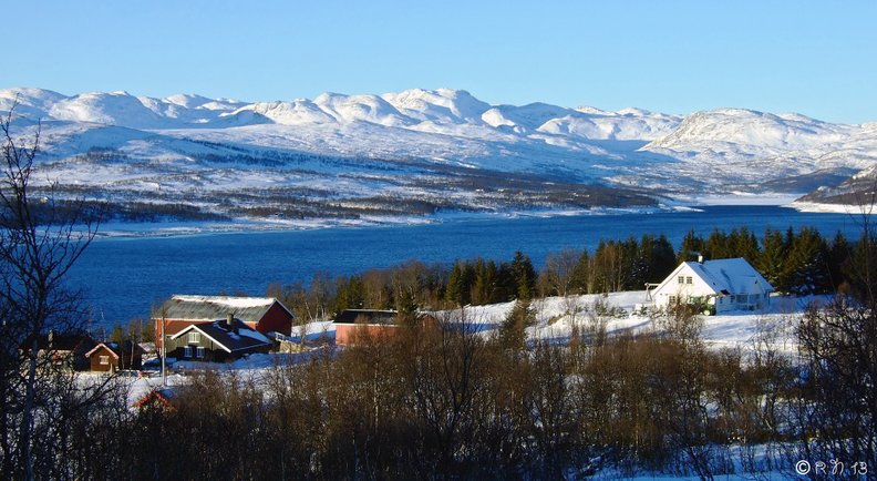 Winter in Møsvatnet, Vinje Telemark